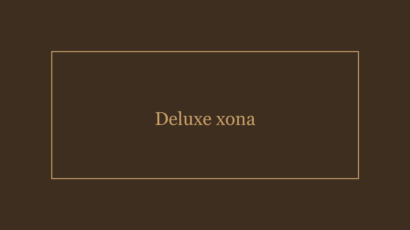 Deluxe xona