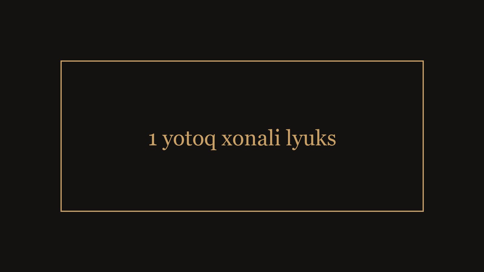 1 yotoq xonali lyuks — 2